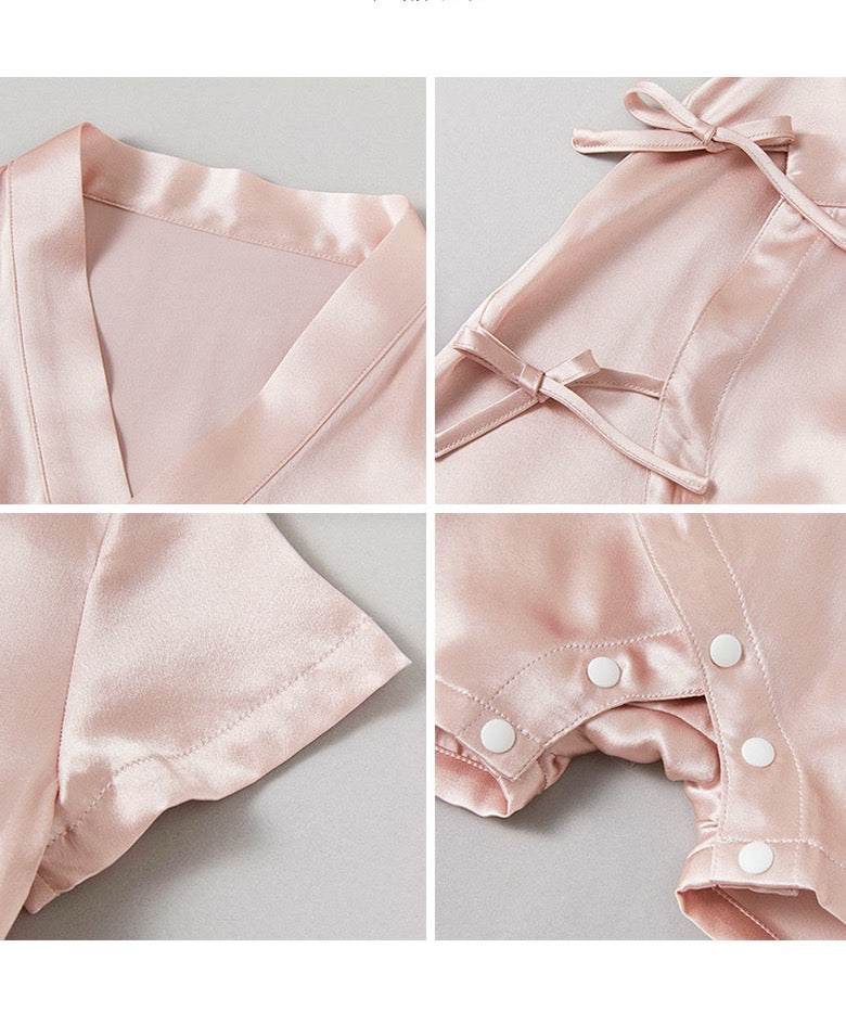 Natural Silk Baby Romper (100% Mulberry Silk)