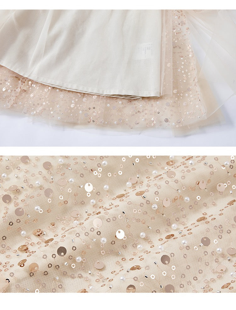 Amazing Girls' Princess Dress, Sequin Puffy Skirt ,Disney