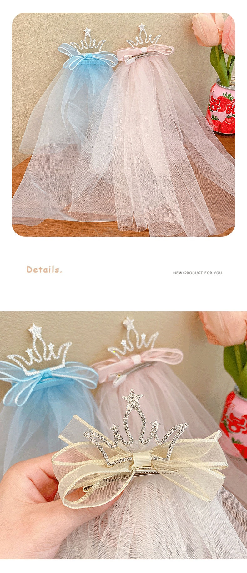 Girl Princess Crown Veil