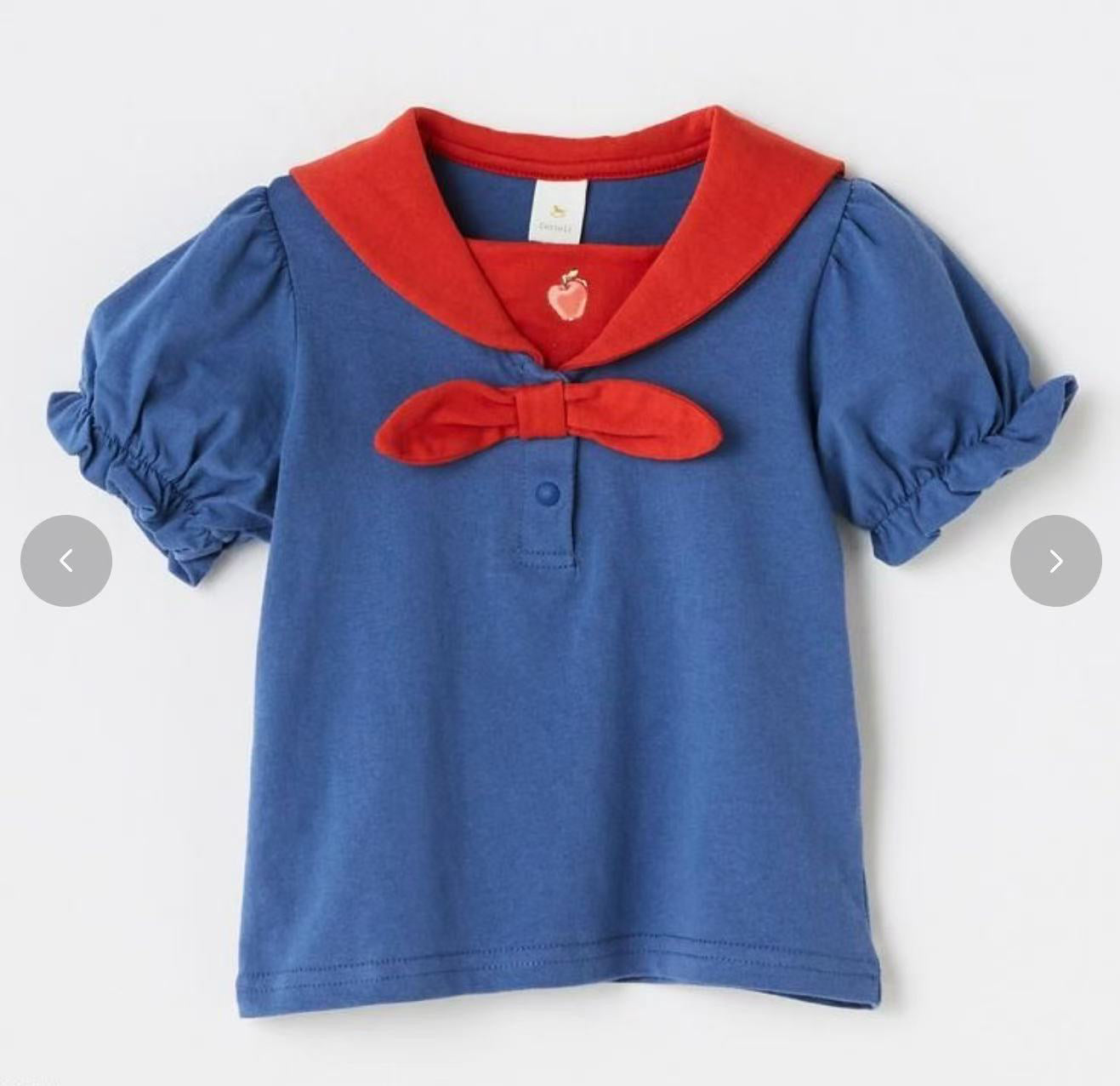 Angelic Snow White Cartoon Short-Sleeved Dress Set