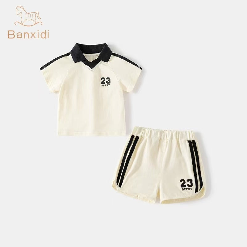 Sunshine and Handsome Cotton Sportswear Set for Boys