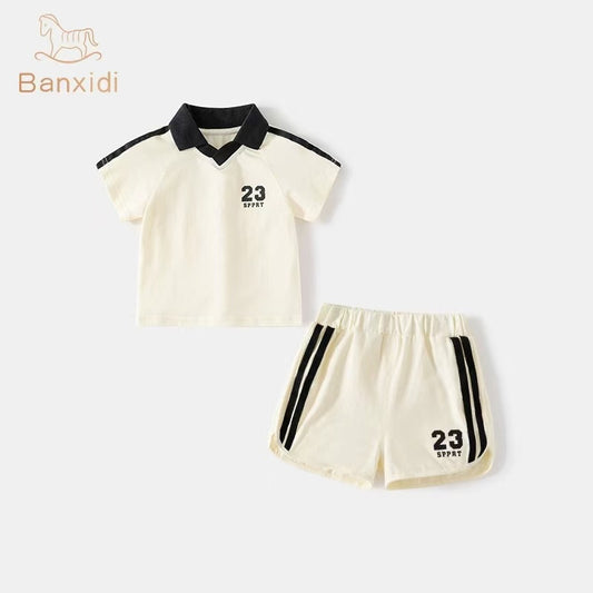 Sunshine and Handsome Cotton Sportswear Set for Boys
