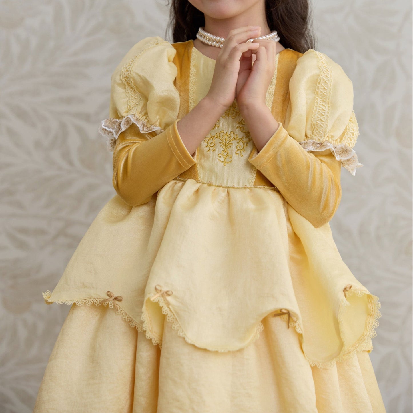 Courtly Style Embroidered Layered Princess Dress