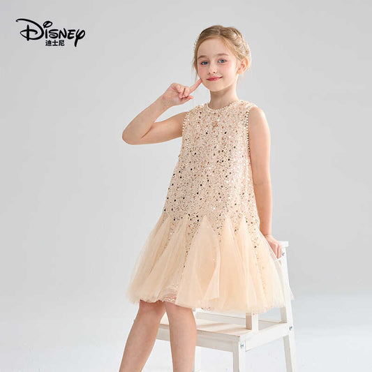 Girls' Princess Dress, Sequin Puffy Skirt，Disney