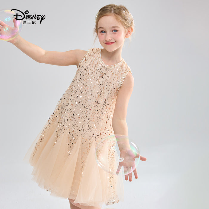 Girls' Princess Dress, Sequin Puffy Skirt，Disney