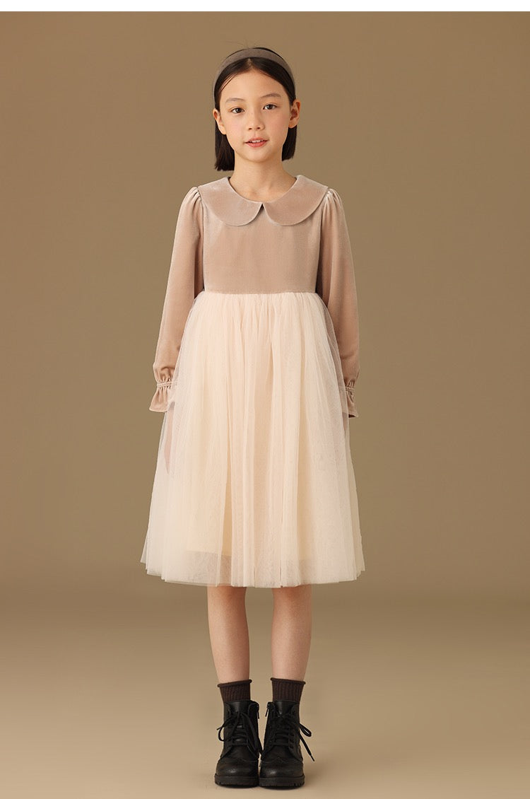 Sweet and Chic Velvet Princess Dress_001