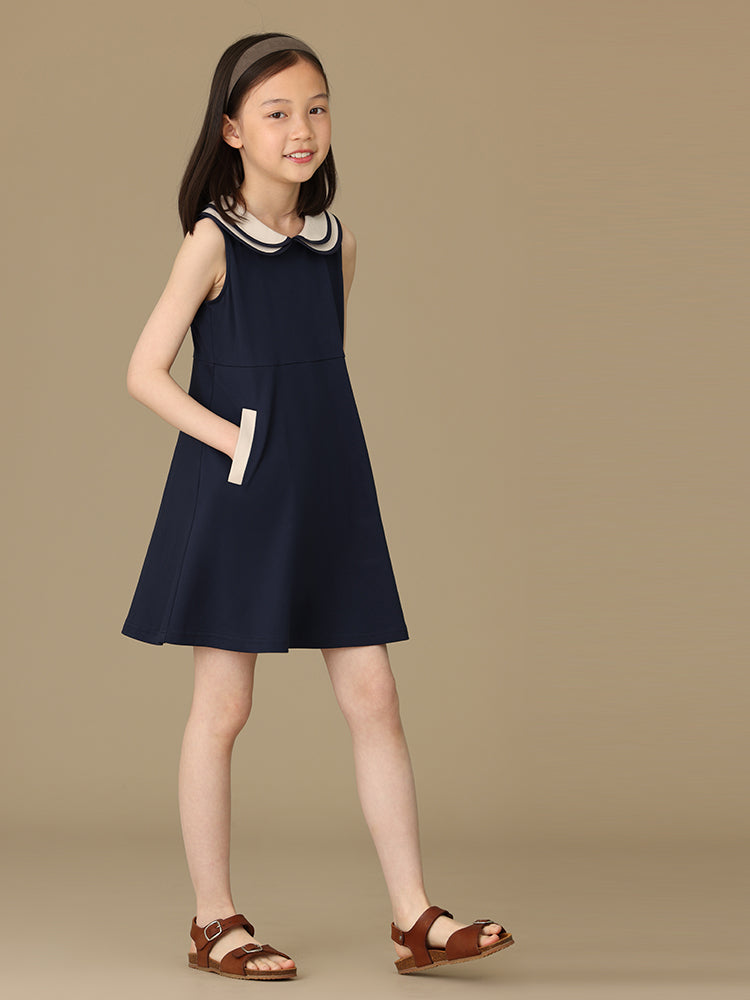 Sleeveless Girls' Dress_001