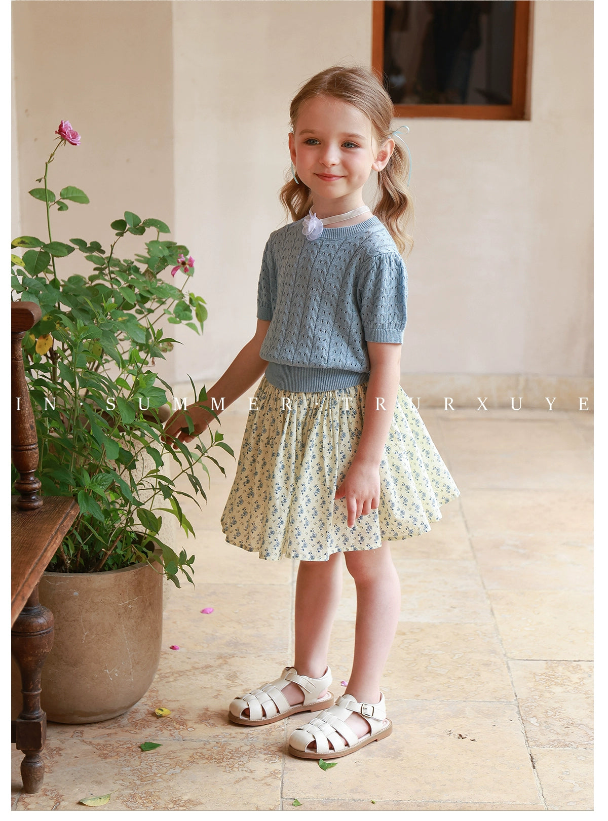 Angelic Girl's Knitted Princess Romper