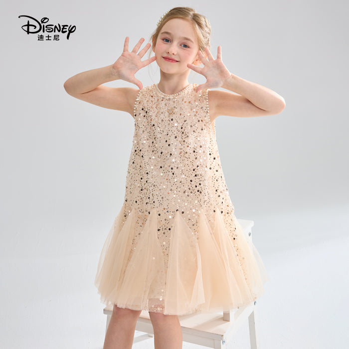 Girls' Princess Dress, Sequin Puffy Skirt，Disney