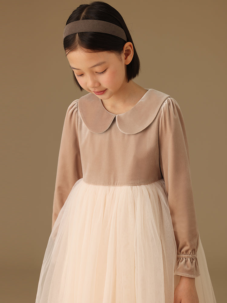 Sweet and Chic Velvet Princess Dress_001