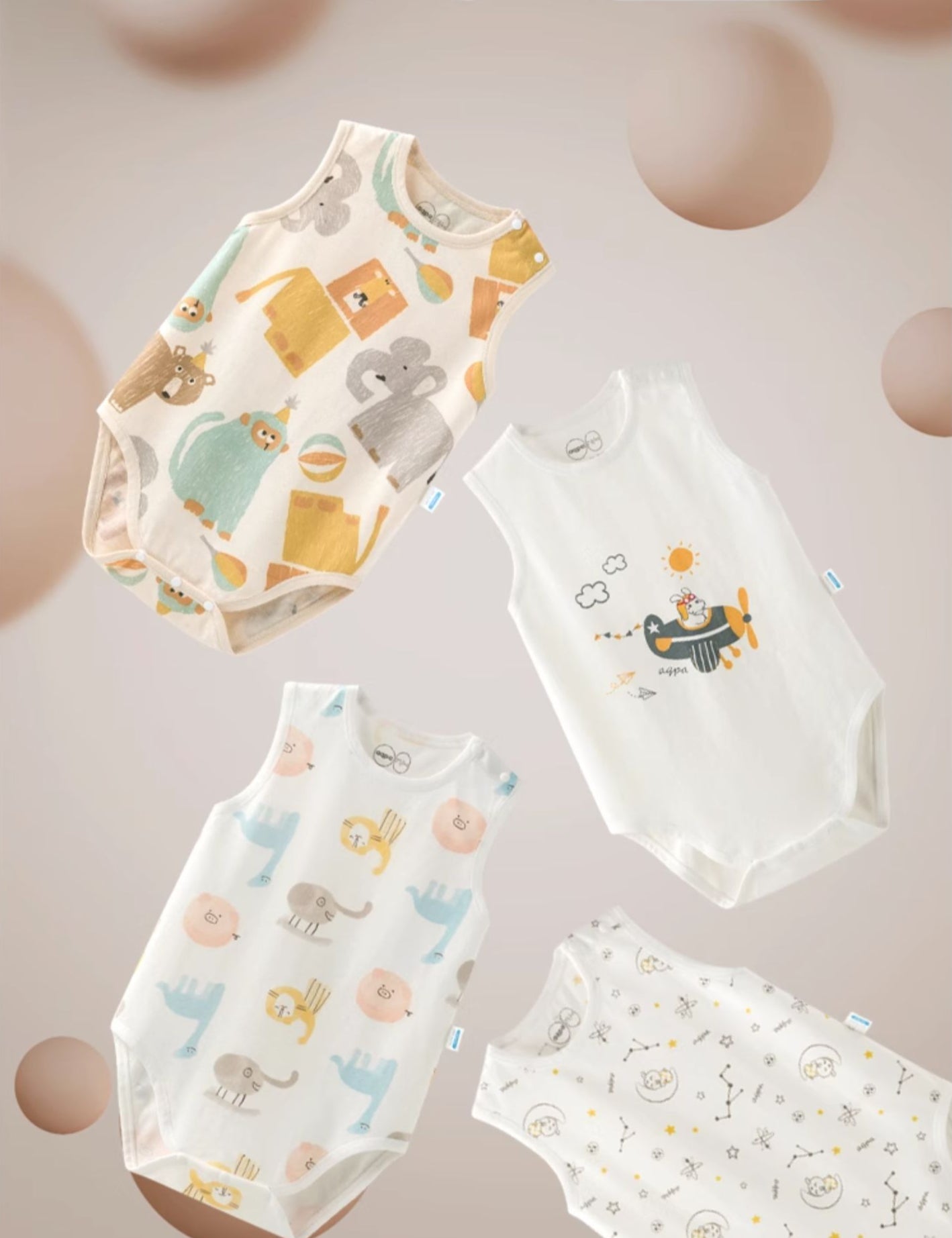 Angelic Baby summer sleeveless cotton  bodysuit