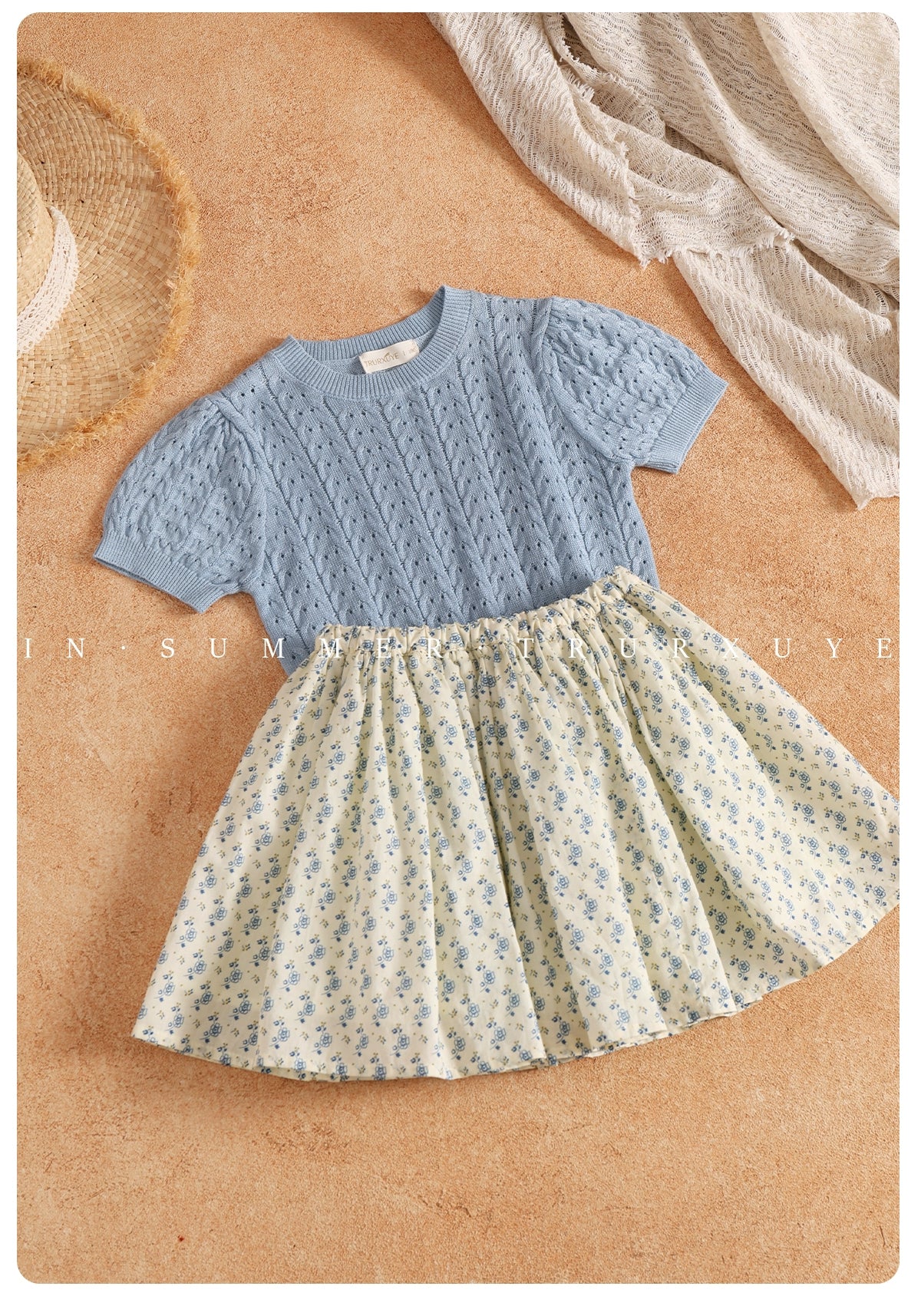 Angelic Girl's Knitted Princess Romper