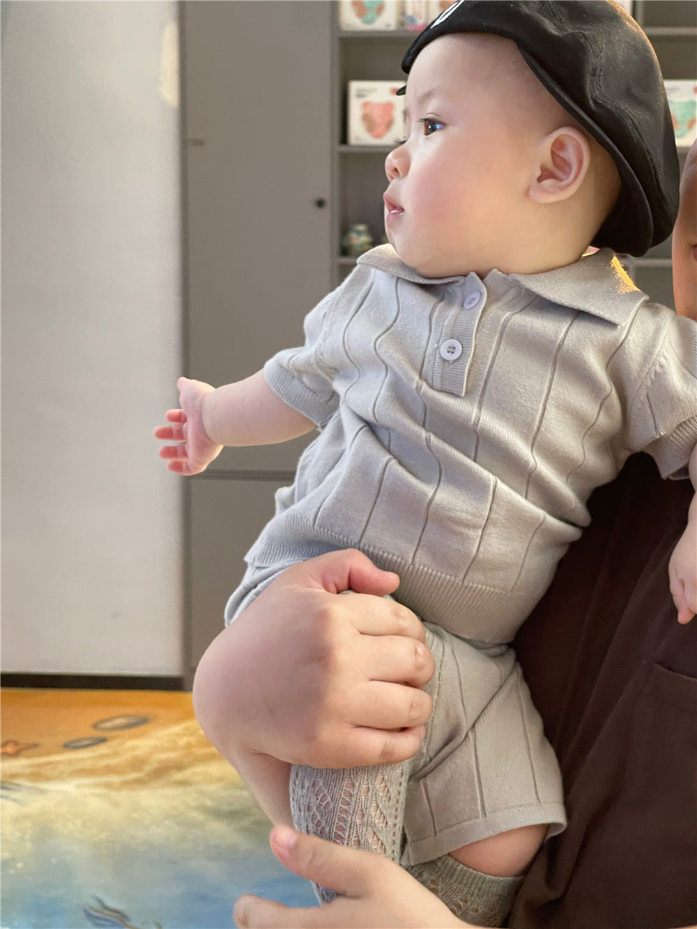 Angelic Baby Boys' Knit Polo Set