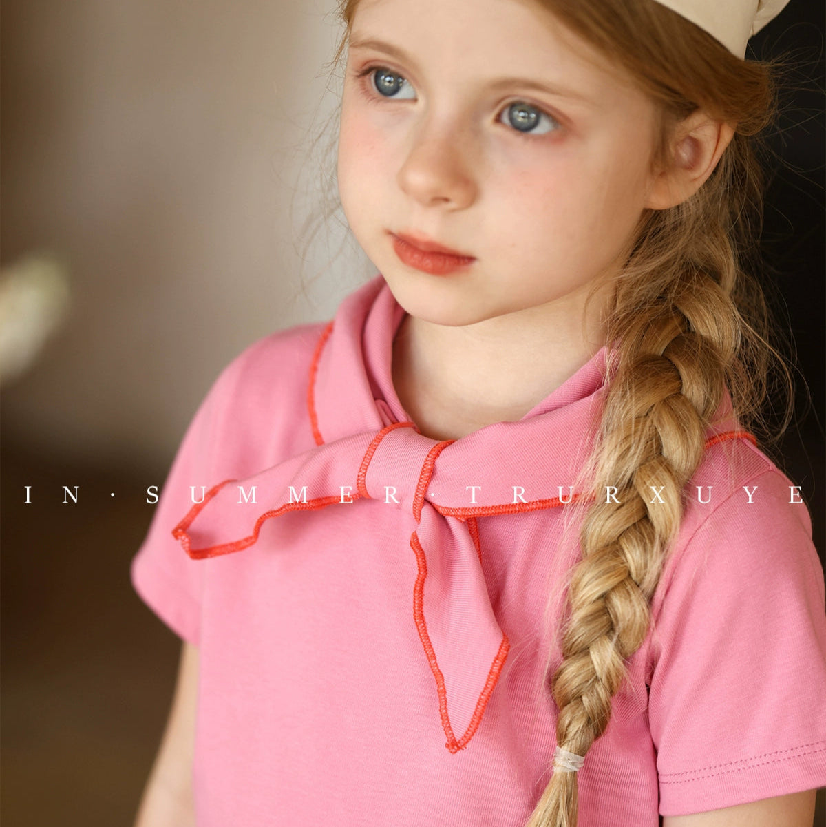 Angelic Bow tie short sleeve baby girl T-shirt