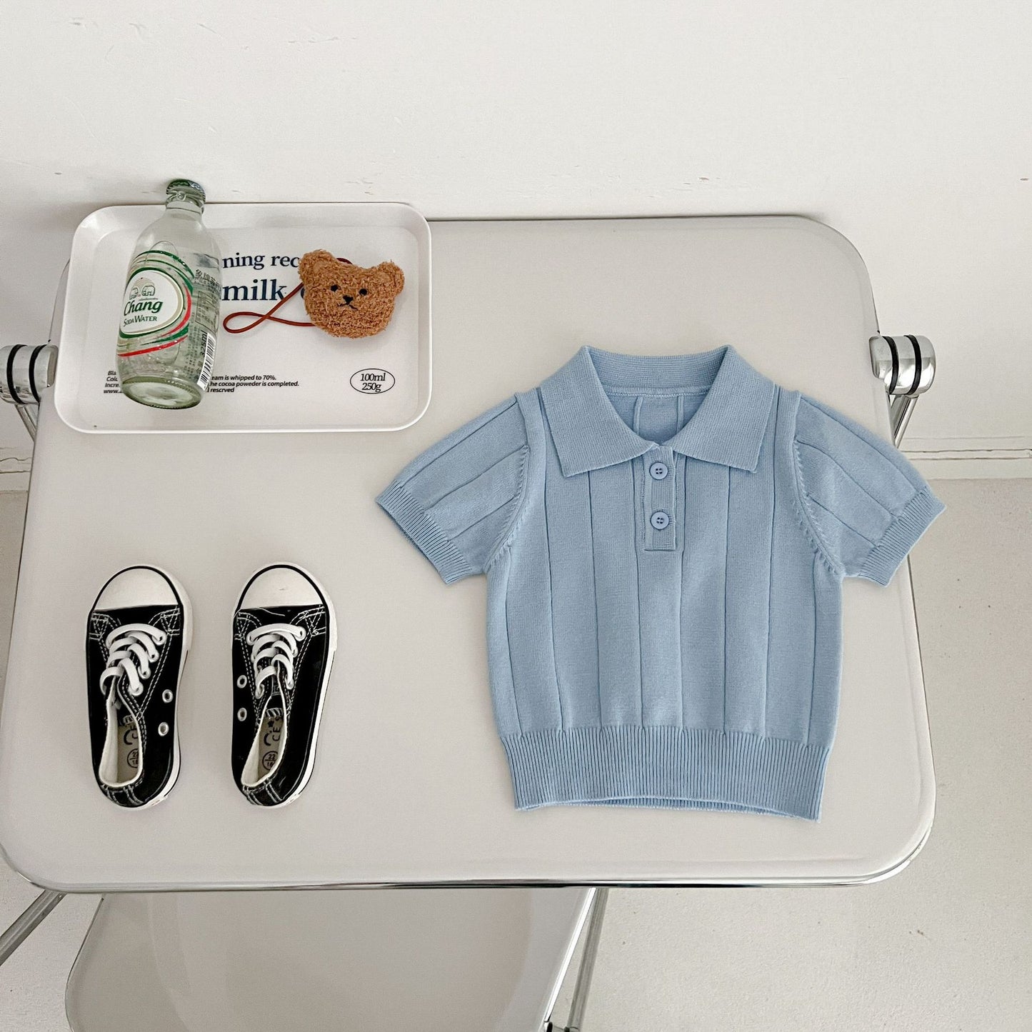 Angelic Baby Boys' Knit Polo Set
