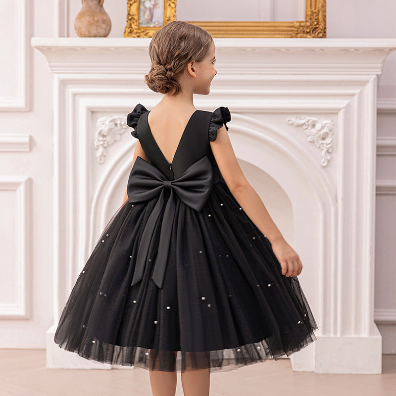 Girls' Princess Dress for Birthday with Bowknot