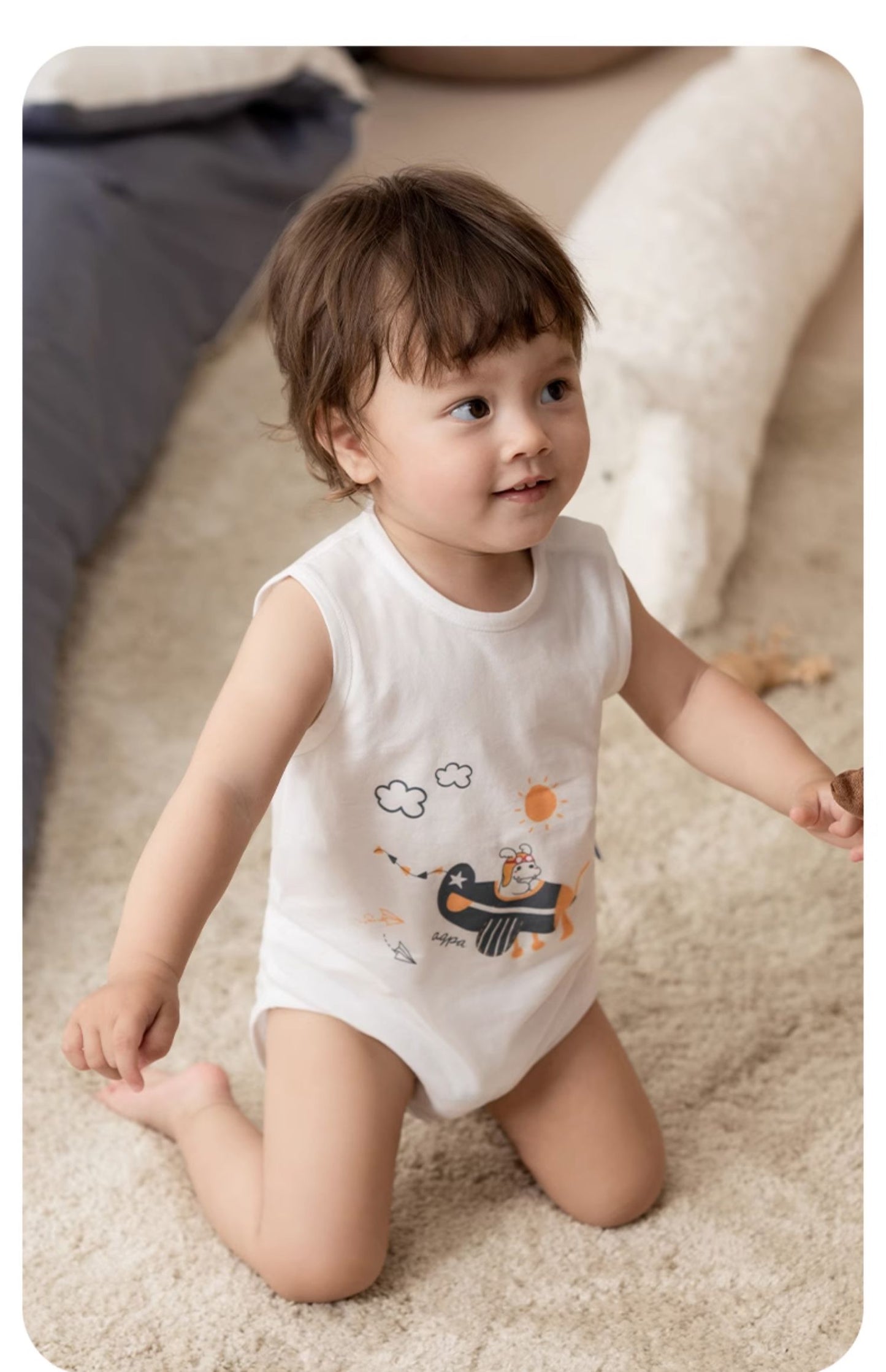 Angelic Baby summer sleeveless cotton  bodysuit