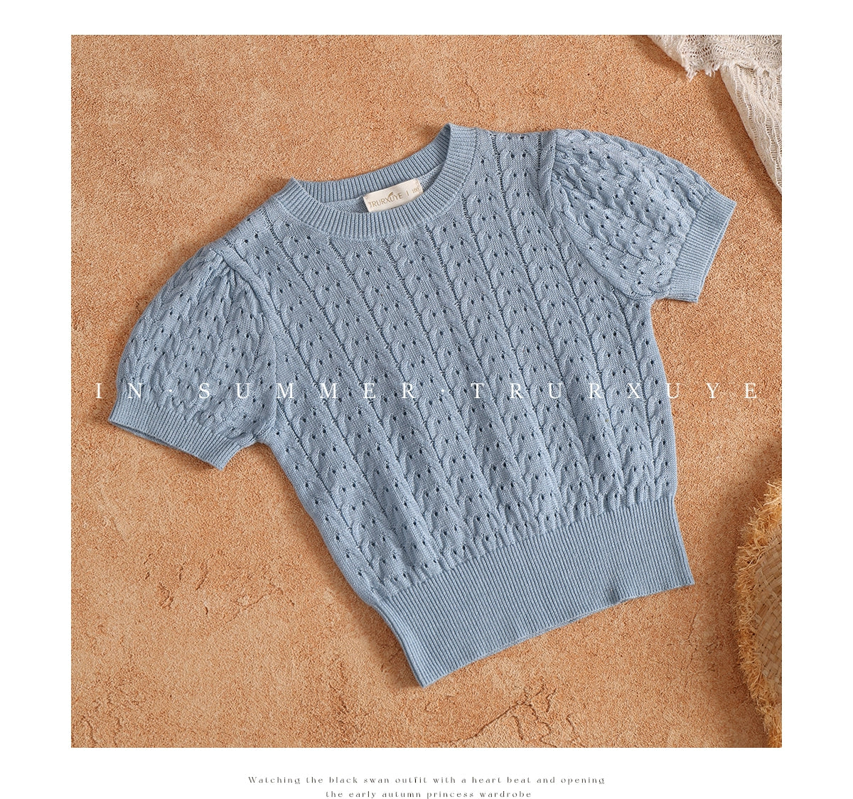 Angelic Girl's Knitted Princess Romper