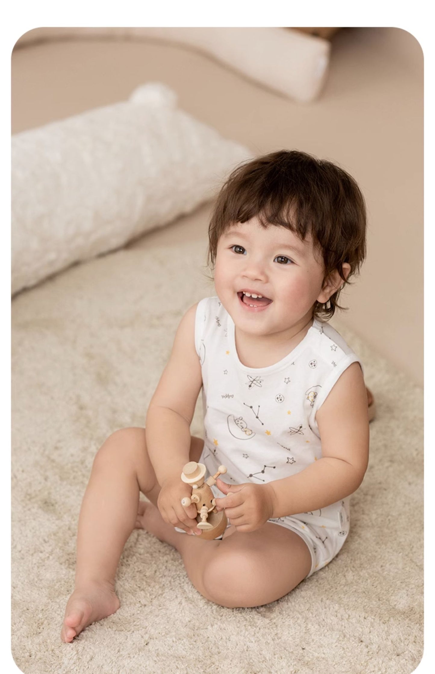 Angelic Baby summer sleeveless cotton  bodysuit