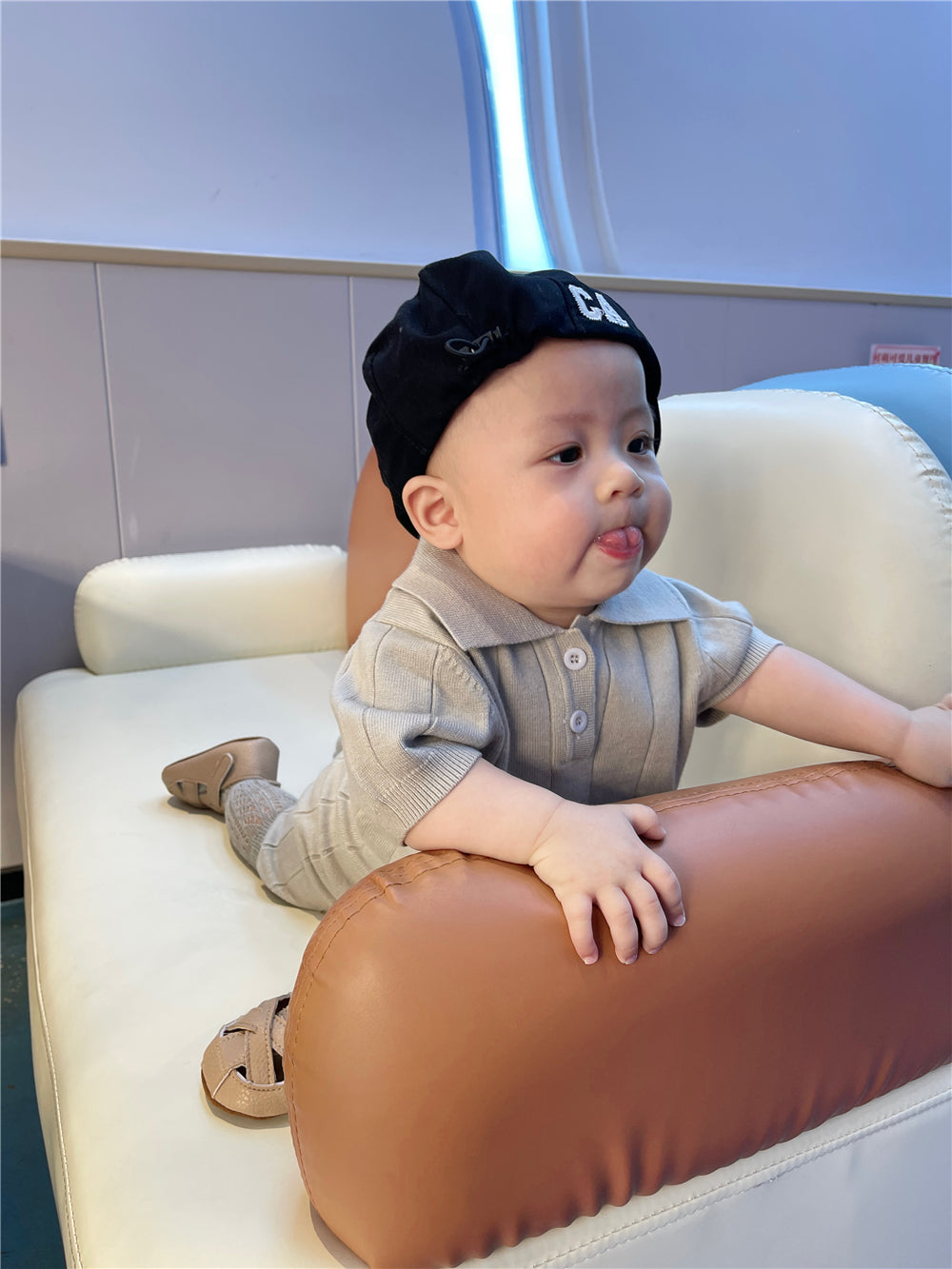 Angelic Baby Boys' Knit Polo Set