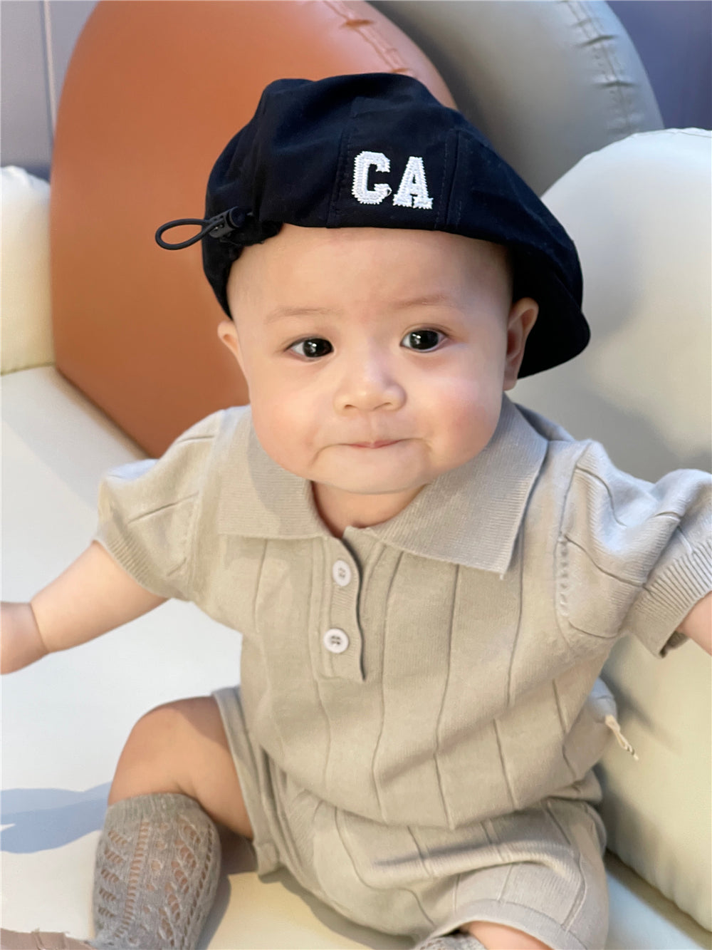 Angelic Baby Boys' Knit Polo Set