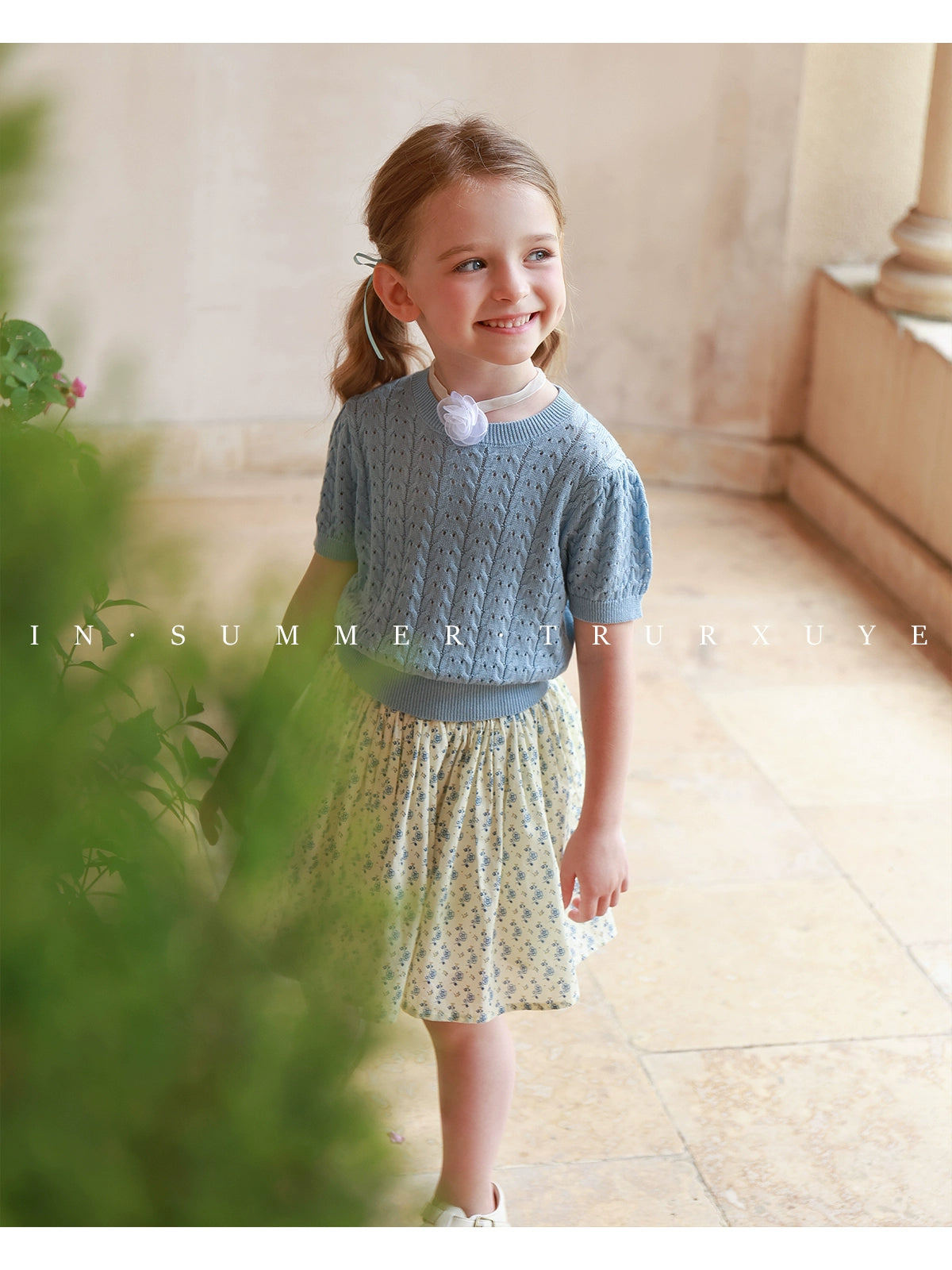 Angelic Girl's Knitted Princess Romper