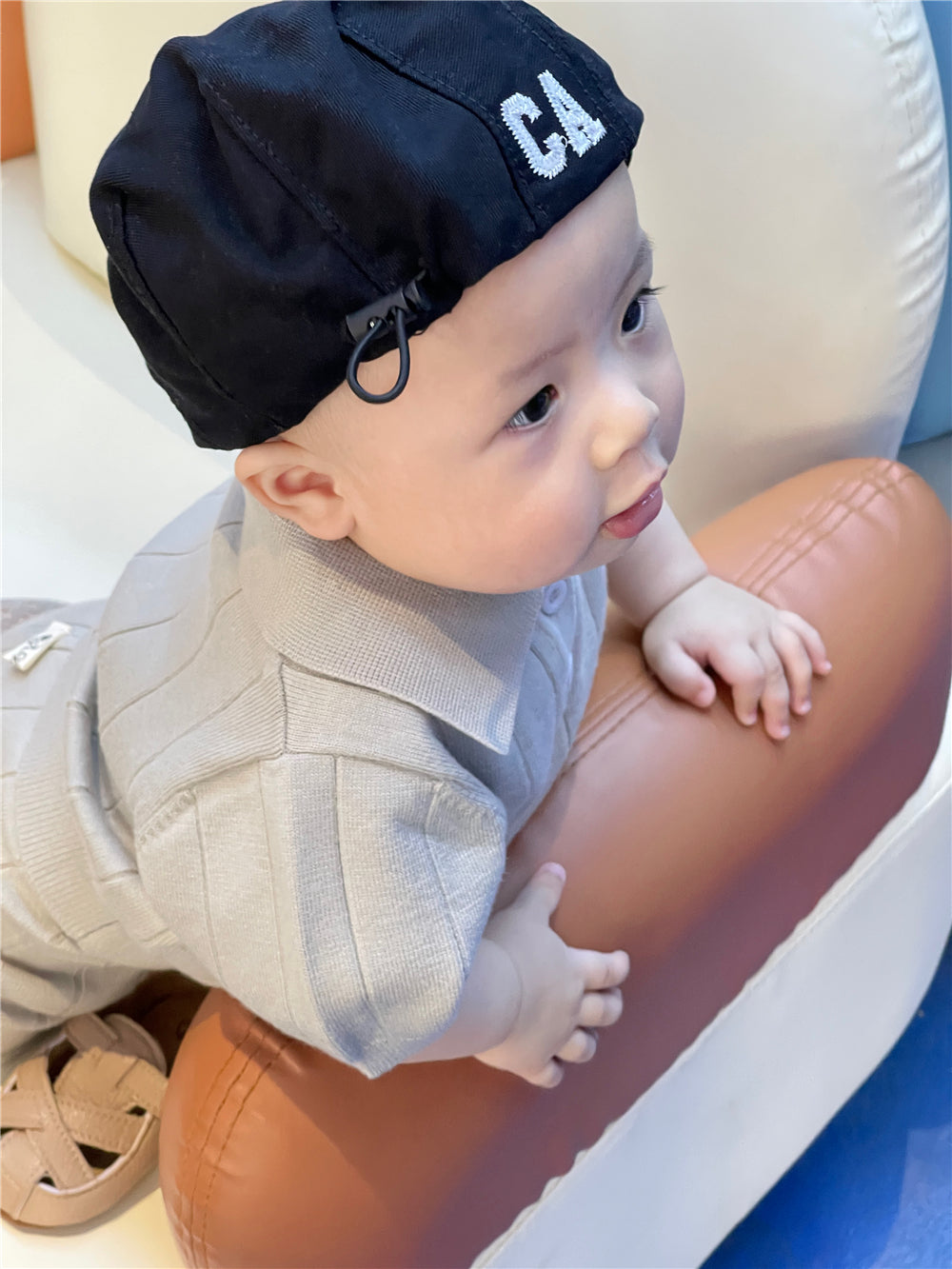 Angelic Baby Boys' Knit Polo Set