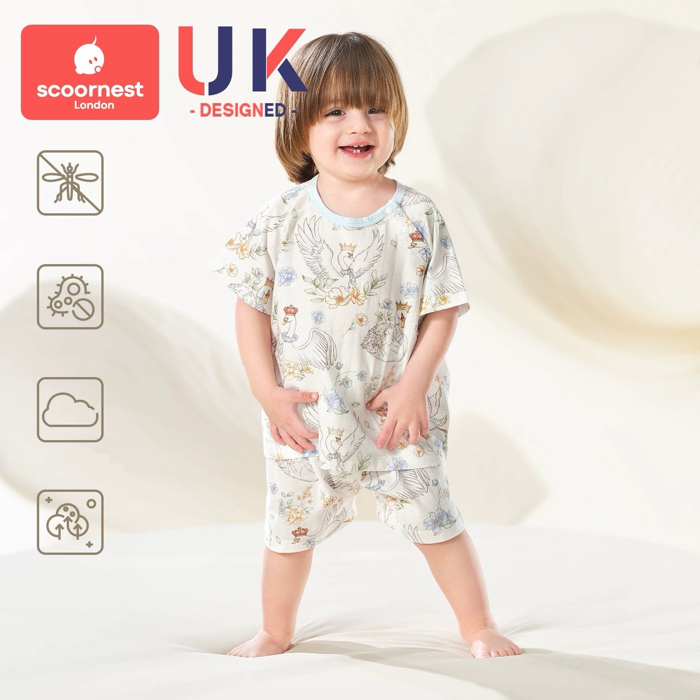 Breathable Pure Cotton Separate-suit