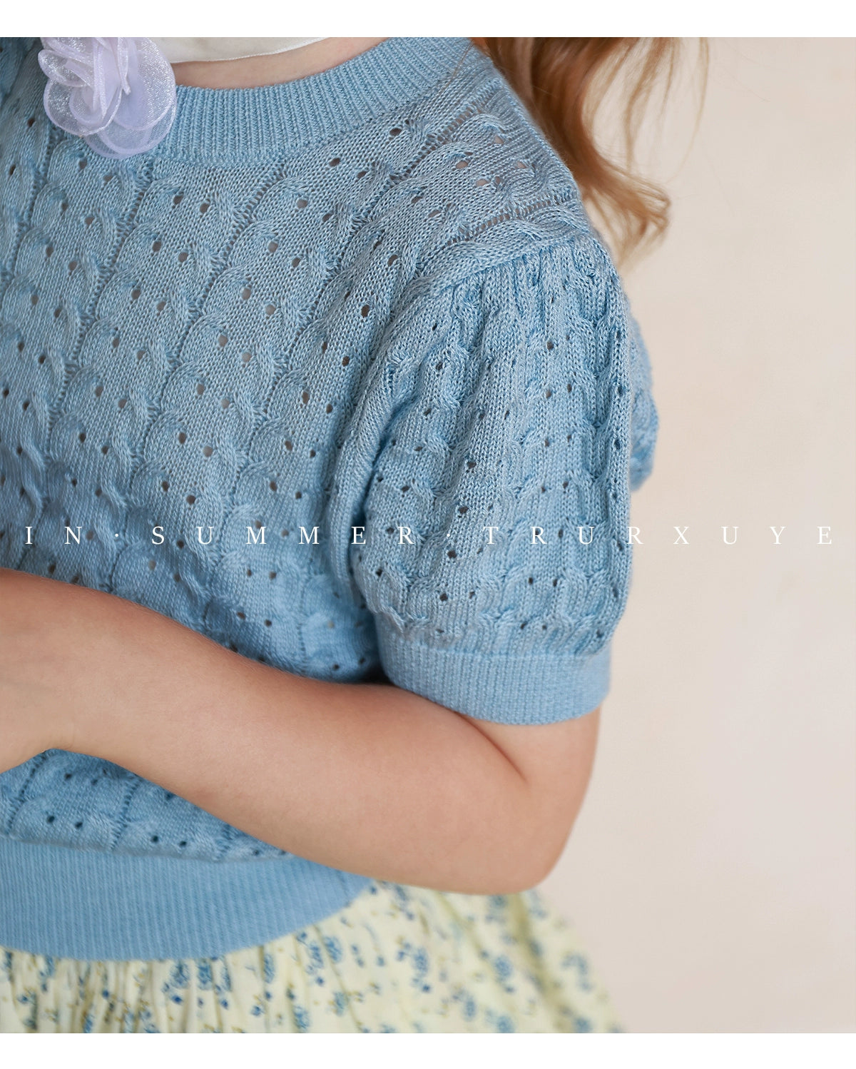 Angelic Girl's Knitted Princess Romper