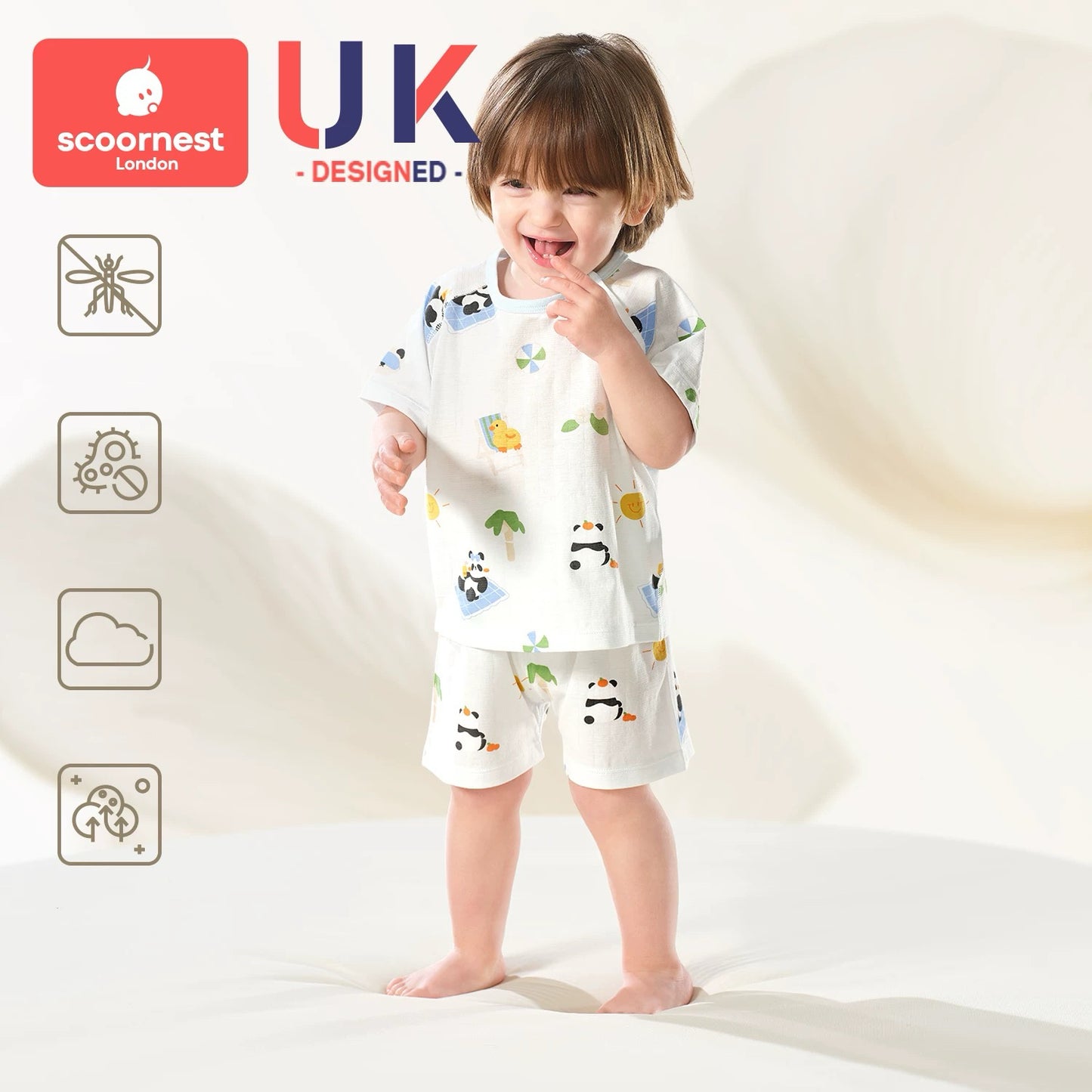 Breathable Pure Cotton Separate-suit