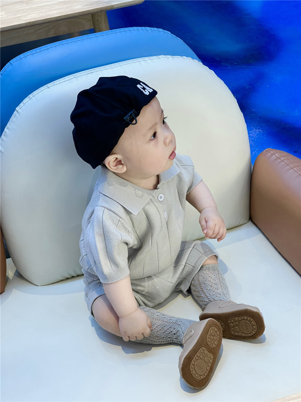 Angelic Baby Boys' Knit Polo Set