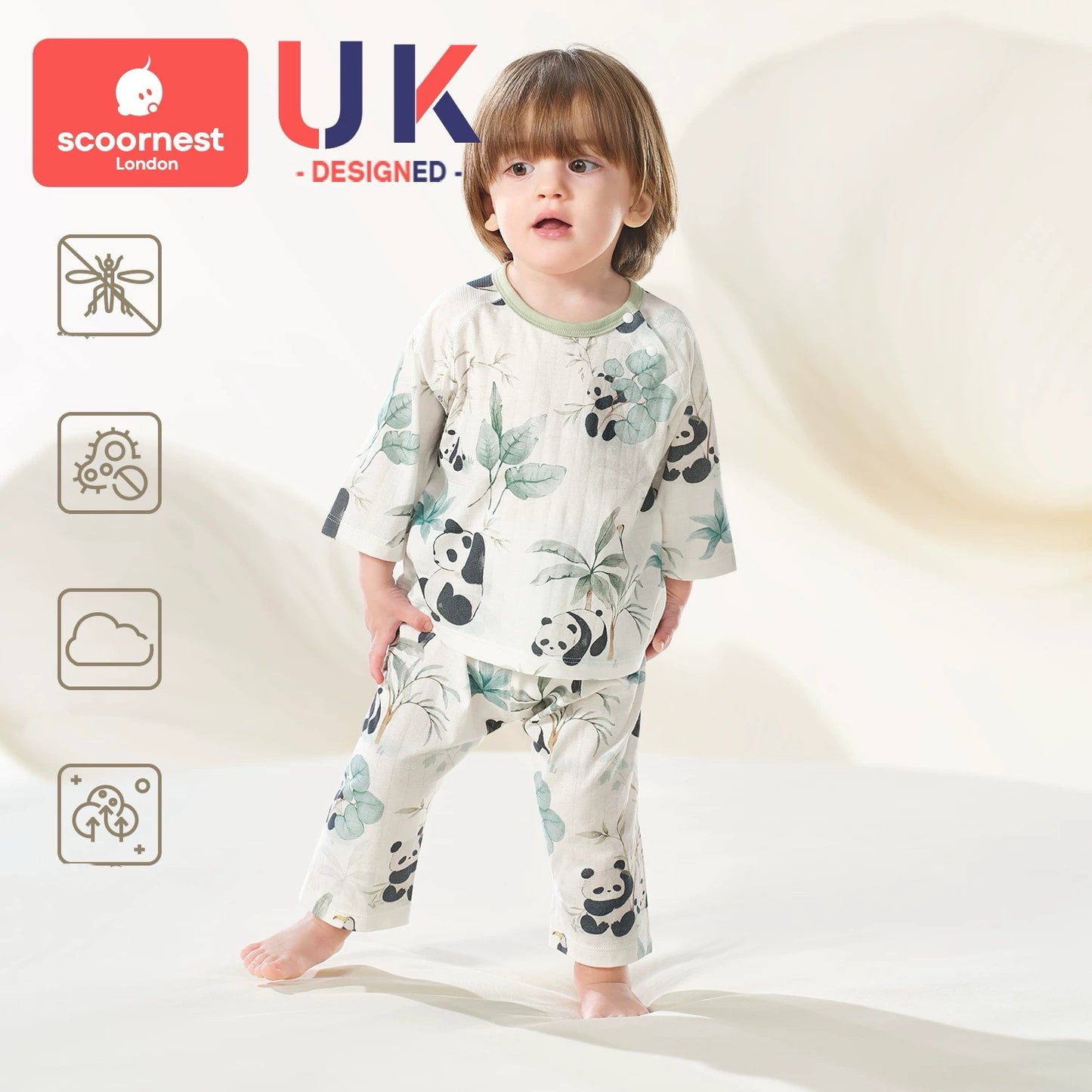 Breathable Pure Cotton Separate-suit