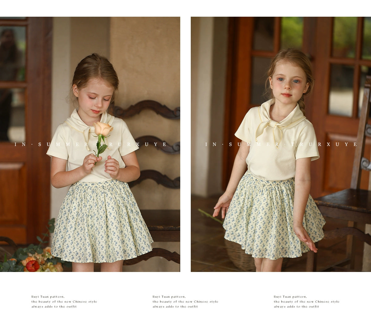 Angelic Bow tie short sleeve baby girl T-shirt