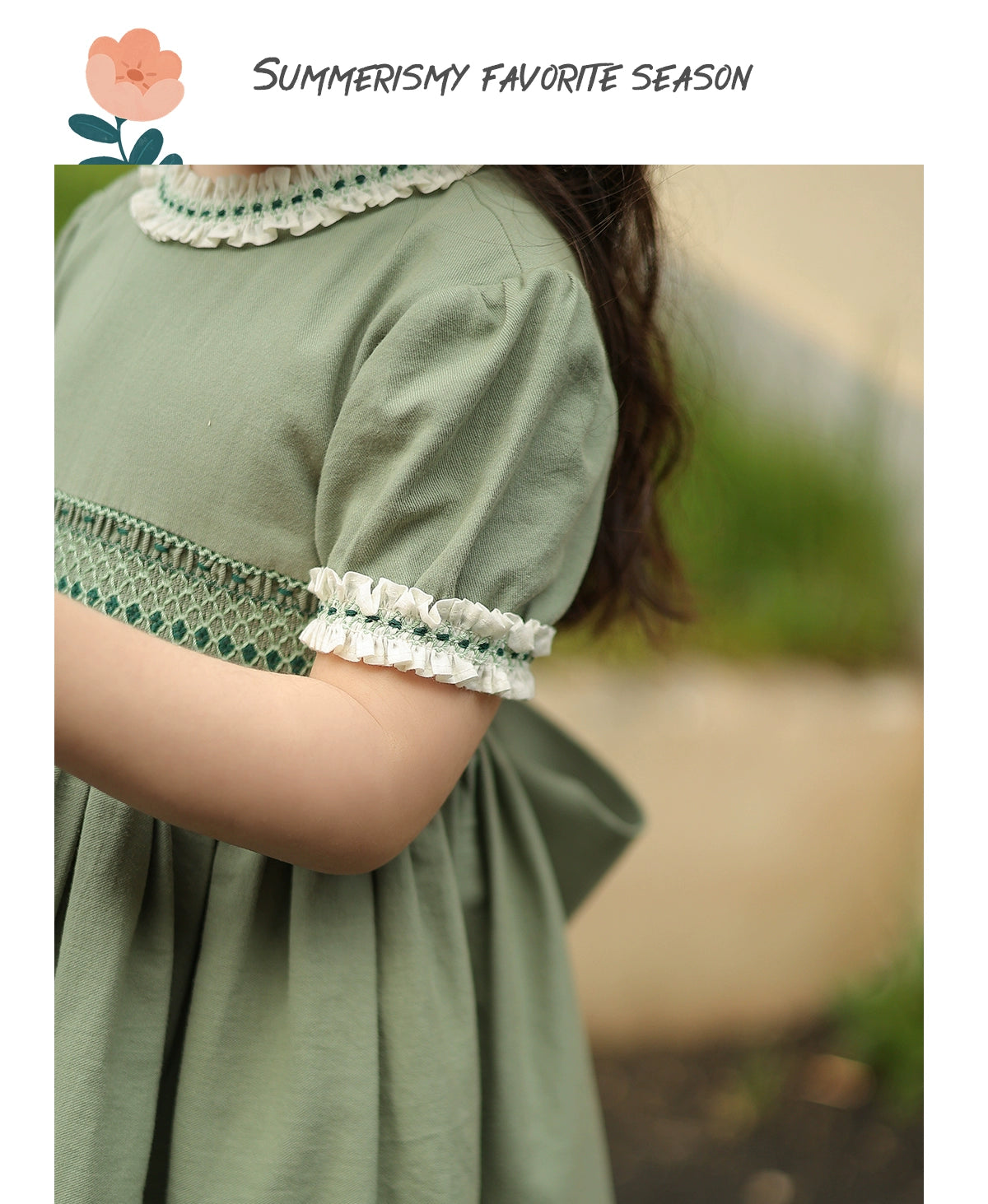 Amazing Sweet and Cute Pure Cotton Dress