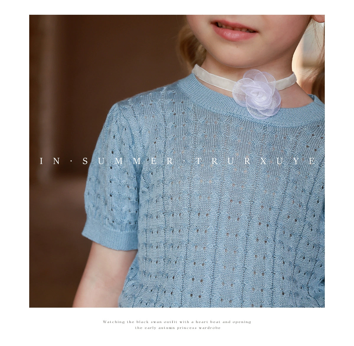 Angelic Girl's Knitted Princess Romper