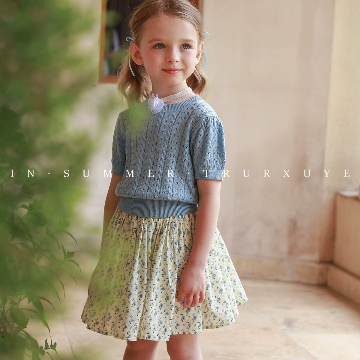 Angelic Girl's Knitted Princess Romper