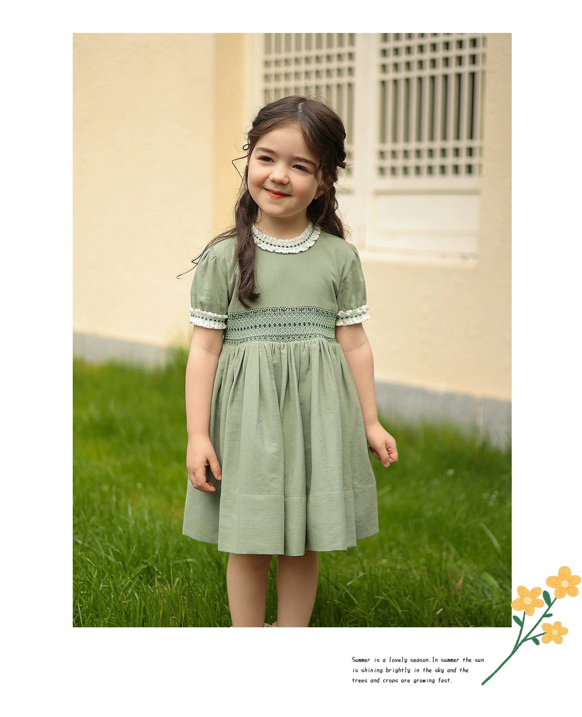 Amazing Sweet and Cute Pure Cotton Dress